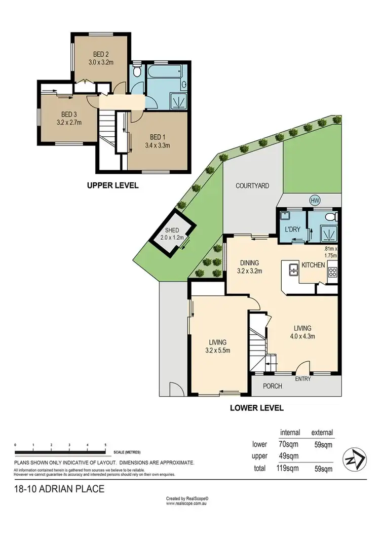 Floorplan of Homely townhouse listing, 18/10 Adrian Place, Wishart QLD 4122