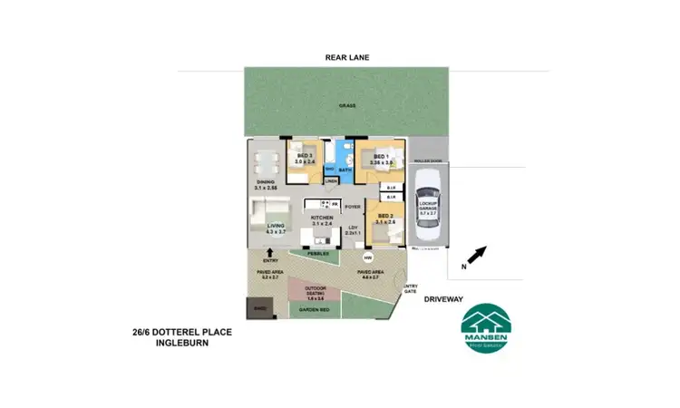 Floorplan of Homely villa listing, 26/6 Dotterel Place, Ingleburn NSW 2565
