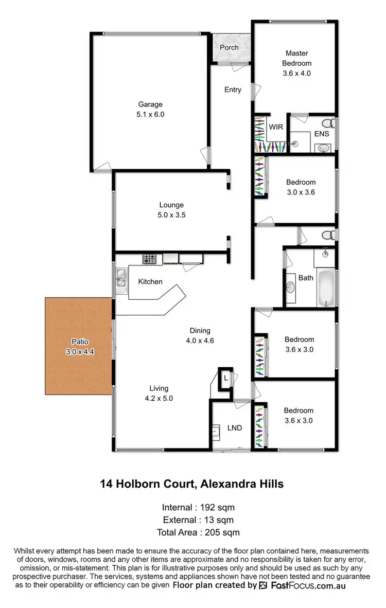 Floorplan of Homely house listing, 14 Holborn Court, Alexandra Hills QLD 4161