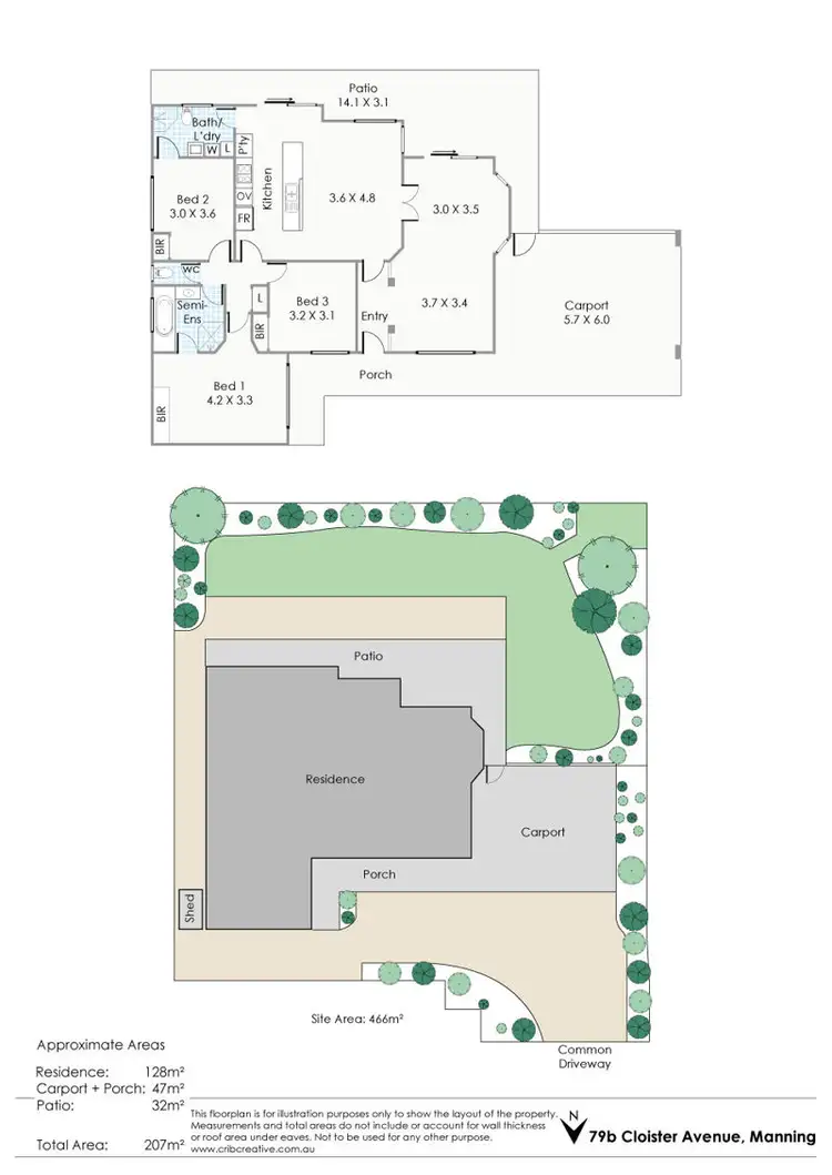Floorplan of Homely house listing, 79b Cloister Ave, Manning WA 6152