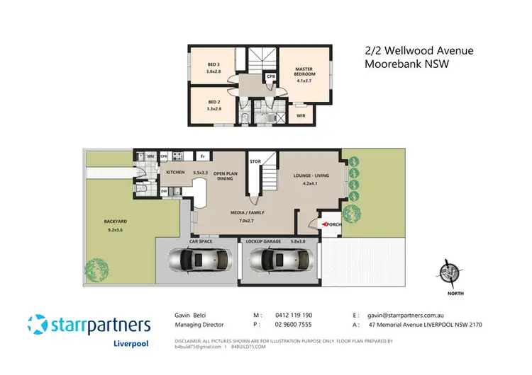 Floorplan of Homely house listing, 2/2 Wellwood Avenue, Moorebank NSW 2170