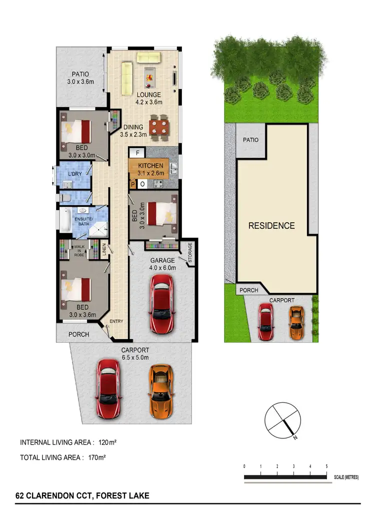 Floorplan of Homely house listing, 62 Clarendon Cct, Forest Lake QLD 4078