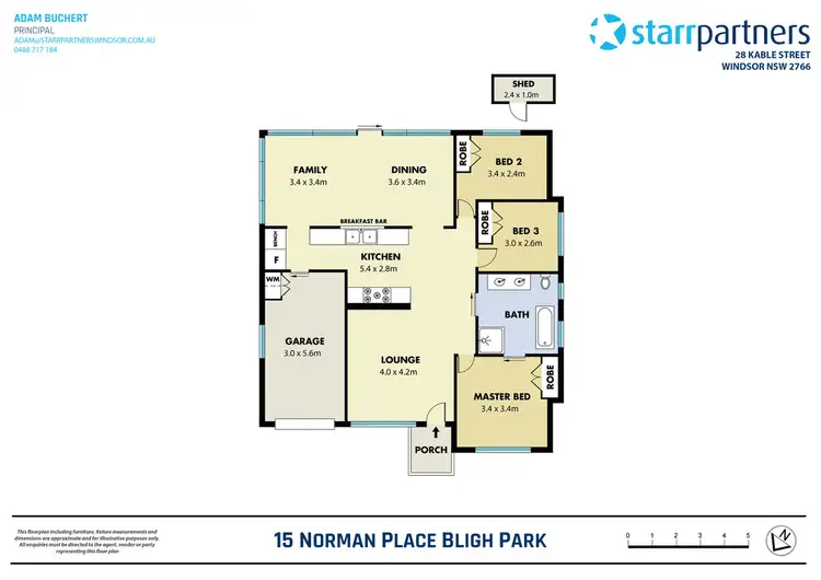 Floorplan of Homely house listing, 15 Norman Place, Bligh Park NSW 2756
