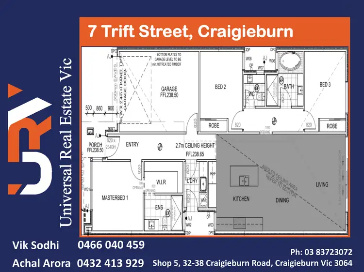 Floorplan of Homely house listing, 7 Trift Street, Craigieburn VIC 3064