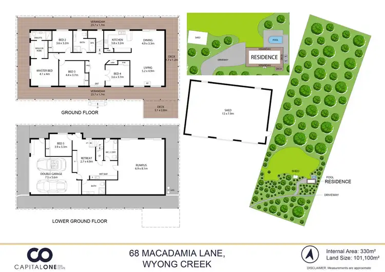 Floorplan of Homely rural property listing, 68 Macadamia Lane, Wyong Creek NSW 2259
