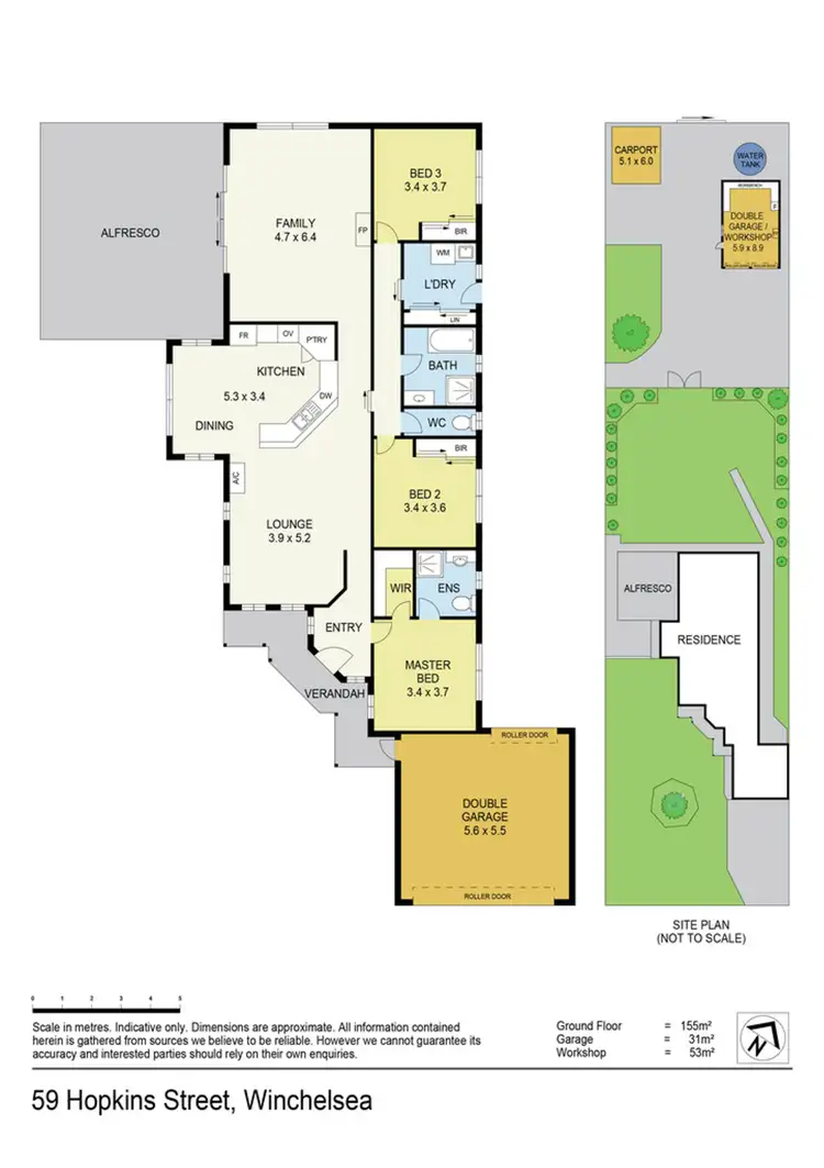 Floorplan of Homely house listing, 59 Hopkins Street, Winchelsea VIC 3241