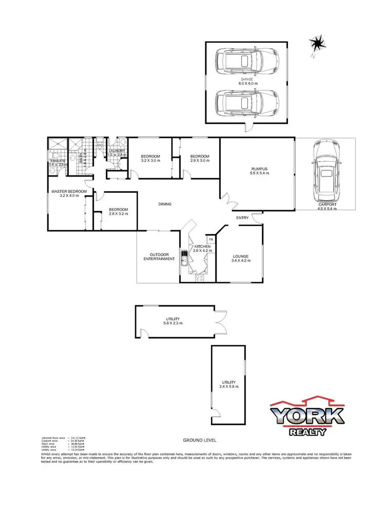 Floorplan of Homely house listing, 8 Coral Court, Cambooya QLD 4358