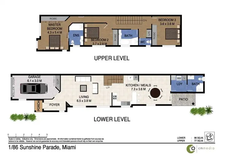 Floorplan of Homely semi-detached listing, 1/86 Sunshine Pde, Miami QLD 4220