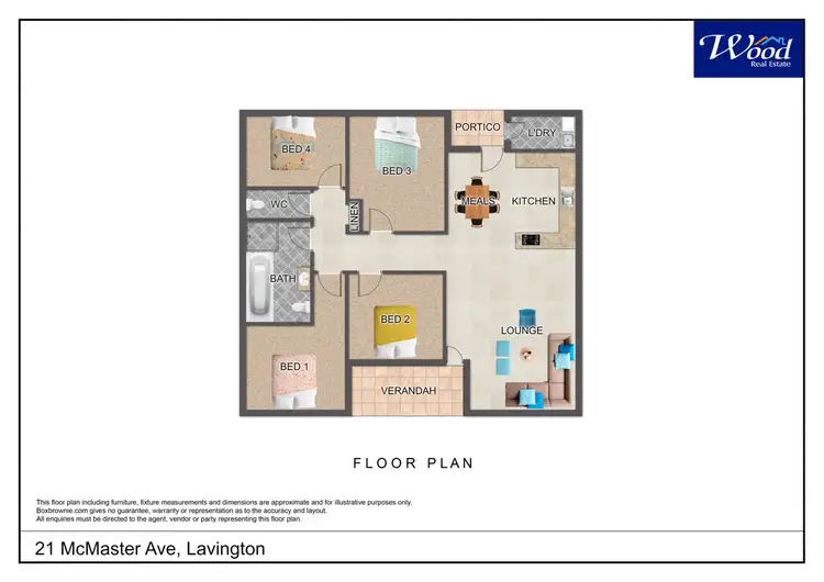 Floorplan of Homely house listing, 21 McMaster Ave, Lavington NSW 2641
