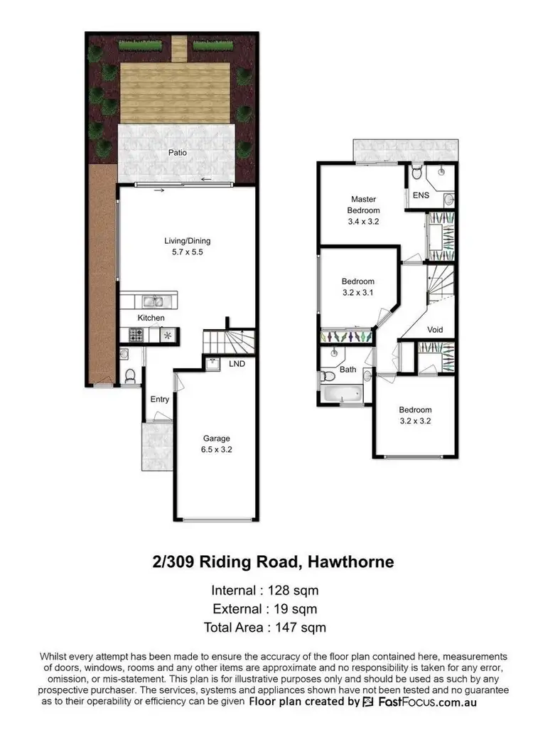 Floorplan of Homely townhouse listing, 2/309 Riding Road, Balmoral QLD 4171