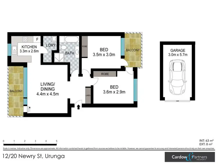 Floorplan of Homely unit listing, 12/20 Newry Street, Urunga NSW 2455