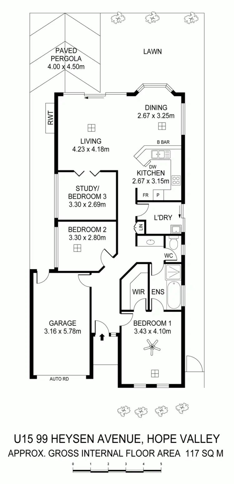 Floorplan of Homely house listing, Unit 15, 99 Heysen Avenue, Hope Valley SA 5090