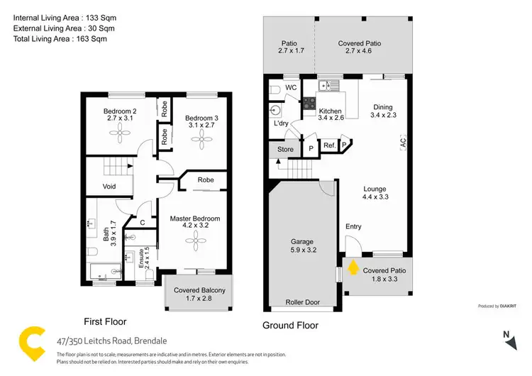 Floorplan of Homely townhouse listing, 47/350 Leitchs Road, Brendale QLD 4500