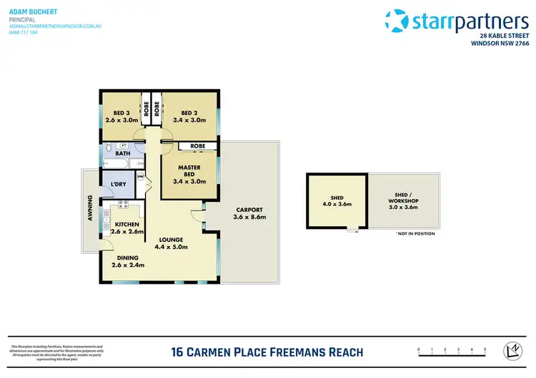 Floorplan of Homely house listing, 16 Carmen Place, Freemans Reach NSW 2756
