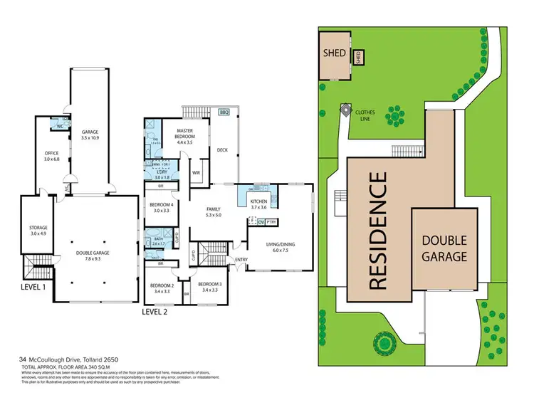 Floorplan of Homely house listing, 34 McCoullough Drive, Tolland NSW 2650