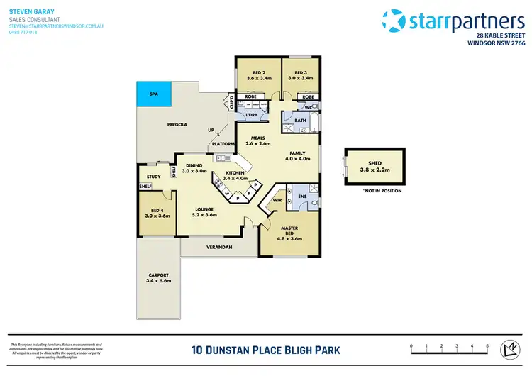 Floorplan of Homely house listing, 10 Dunstan Place, Bligh Park NSW 2756