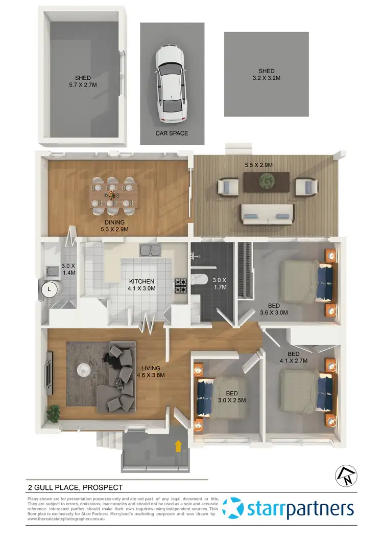 Floorplan of Homely house listing, 2 Gull Place, Prospect NSW 2148