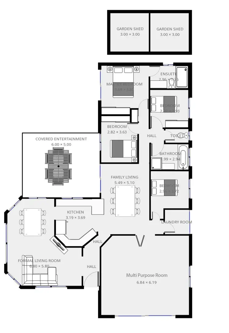 Floorplan of Homely house listing, 27 Paramount Drive, Warner QLD 4500