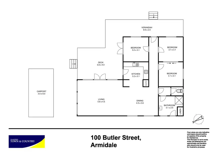 Floorplan of Homely house listing, 100 Butler Street, Armidale NSW 2350