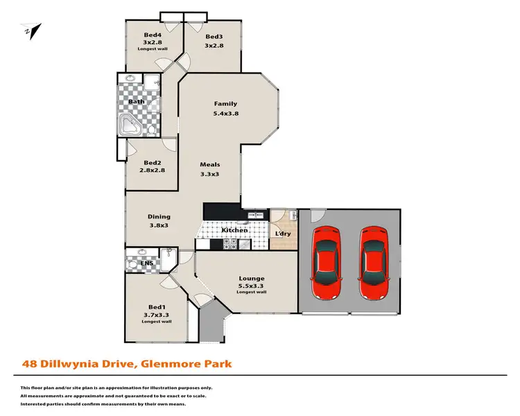 Floorplan of Homely house listing, 48 Dillwynia Drive, Glenmore Park NSW 2745