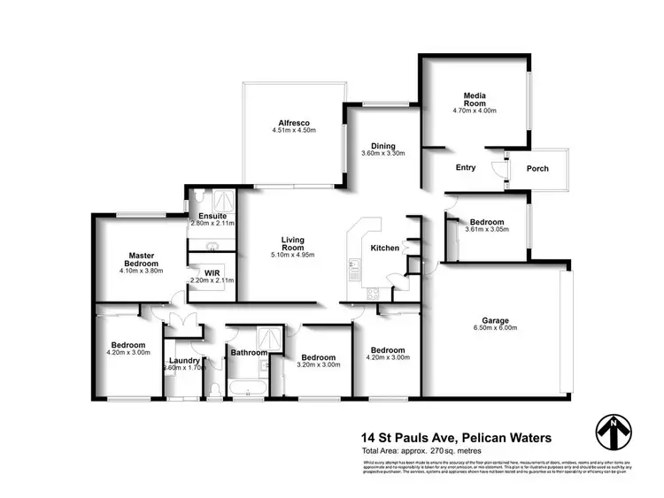 Floorplan of Homely house listing, 14 Saint Pauls Avenue, Pelican Waters QLD 4551