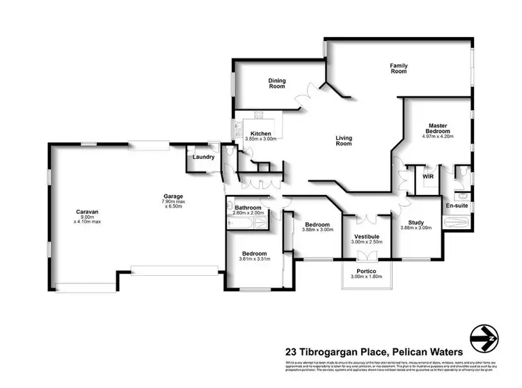 Floorplan of Homely house listing, 23 Tibrogargan Place, Pelican Waters QLD 4551