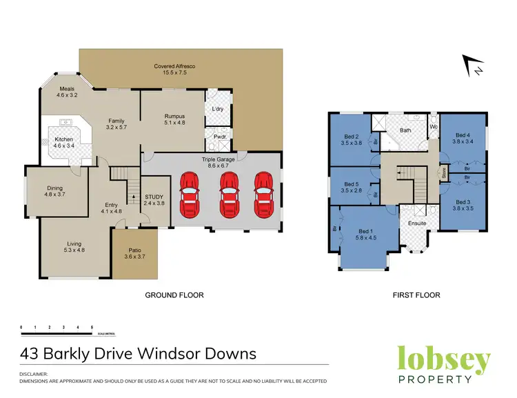 Floorplan of Homely rural property listing, 43 Barkly Drive, Windsor Downs NSW 2756