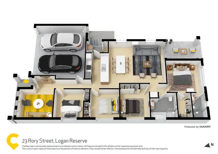Floorplan of Homely house listing, 23 Rory Street, Logan Reserve QLD 4133