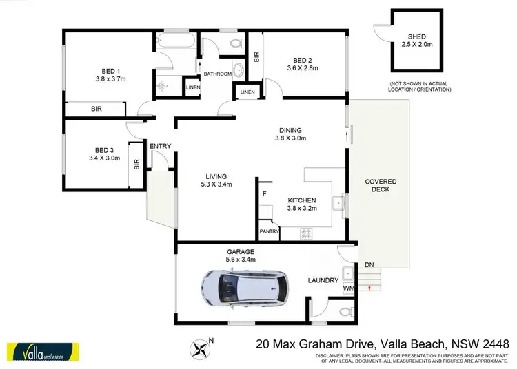 Floorplan of Homely house listing, 20 Max Graham Drive, Valla Beach NSW 2448