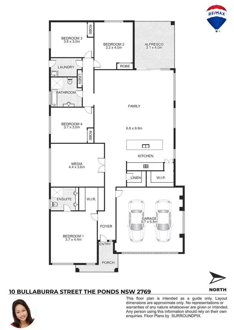 Floorplan of Homely house listing, 10 BULLABURRA STREET, The Ponds NSW 2769