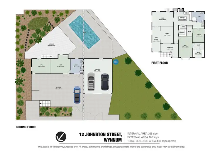Floorplan of Homely house listing, 12 Johnston Street, Wynnum QLD 4178