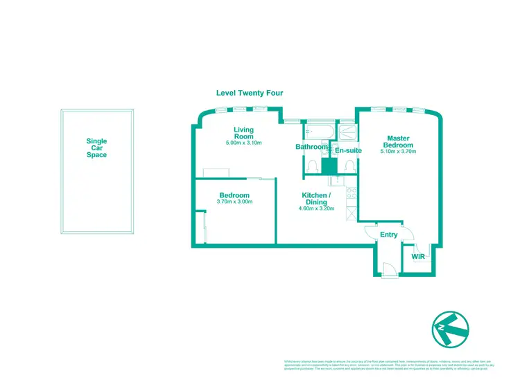 Floorplan of Homely apartment listing, 243/293 North Quay, Brisbane City QLD 4000