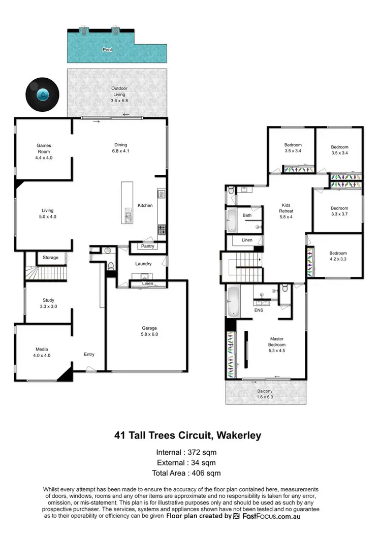 Floorplan of Homely house listing, 41 Talltrees Circuit, Wakerley QLD 4154