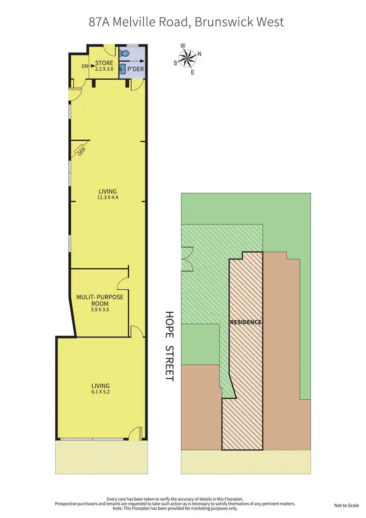 Floorplan of Homely house listing, 87A Melville Road, Brunswick West VIC 3055