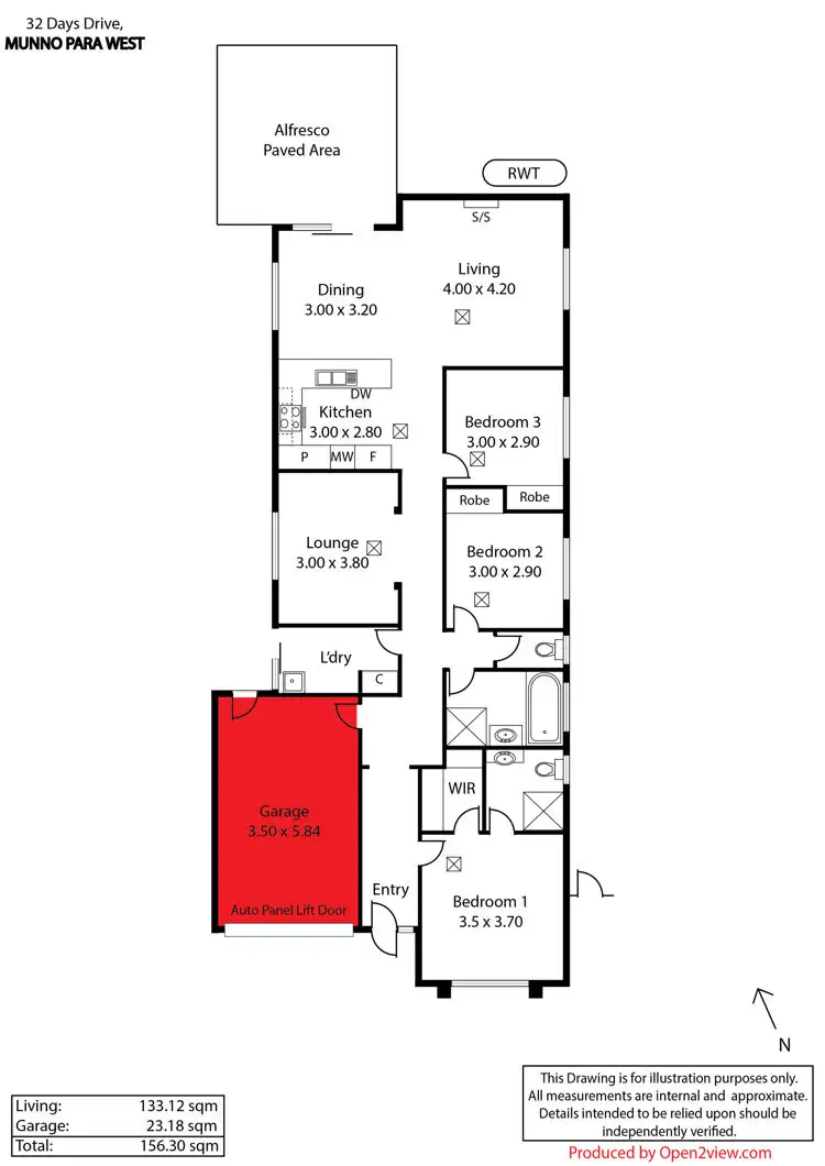 Floorplan of Homely house listing, 32 Days Drive, Munno Para West SA 5115