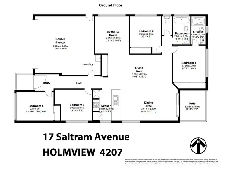 Floorplan of Homely house listing, z17 Saltram Avenue, Holmview QLD 4207