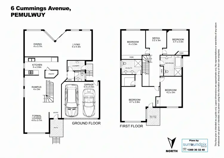 Floorplan of Homely house listing, 6 Cummings Avenue, Pemulwuy NSW 2145