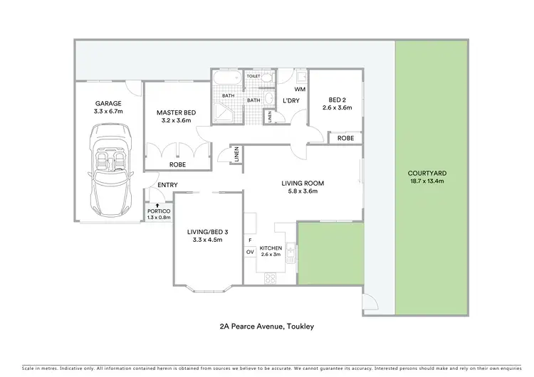 Floorplan of Homely house listing, 2A Pearce Avenue, Toukley NSW 2263