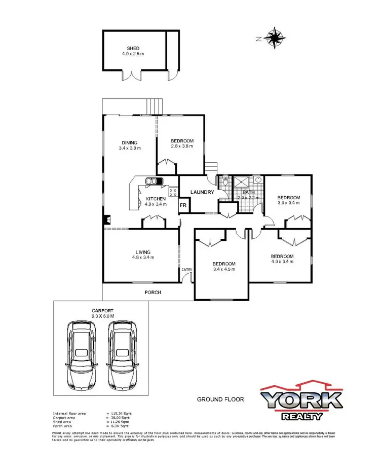 Floorplan of Homely house listing, 6 Hopps Street, Wilsonton QLD 4350