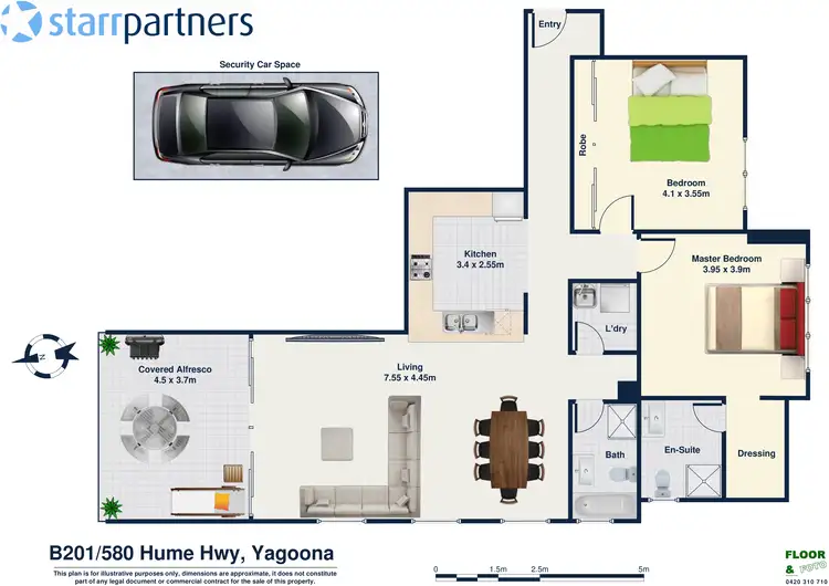 Floorplan of Homely apartment listing, B201/580 Hume Highway, Yagoona NSW 2199