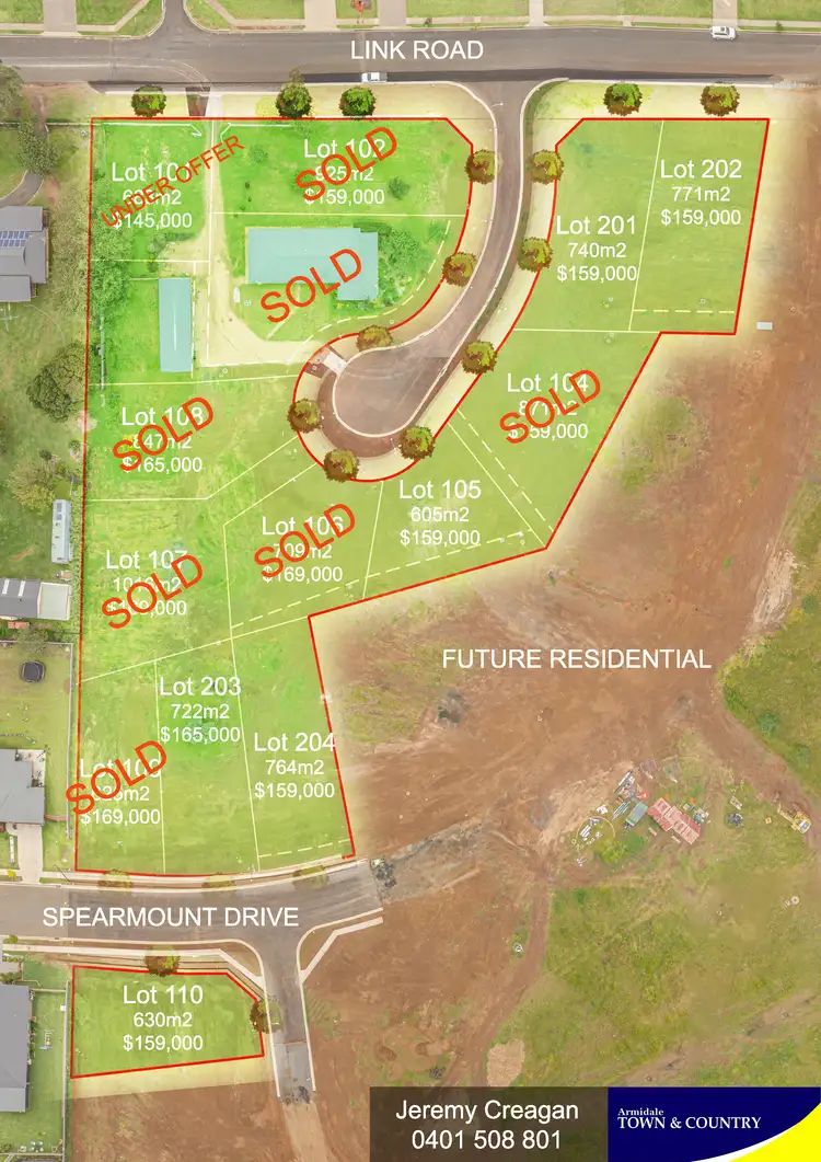 Floorplan of Homely land listing, Lot 203 Colburg Estate, Armidale NSW 2350