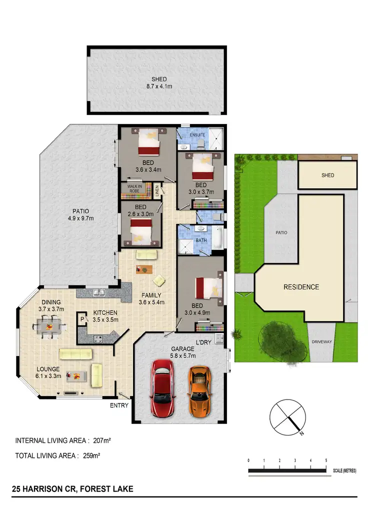 Floorplan of Homely house listing, 25 Harrision Cr, Forest Lake QLD 4078