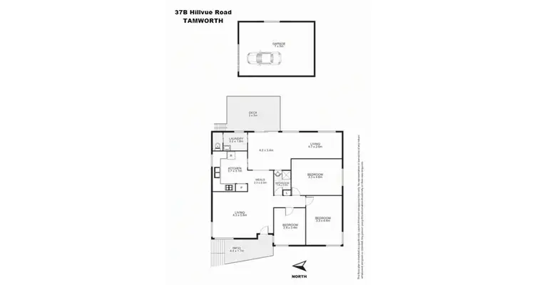 Floorplan of Homely house listing, 37B Hillvue Road, Tamworth NSW 2340