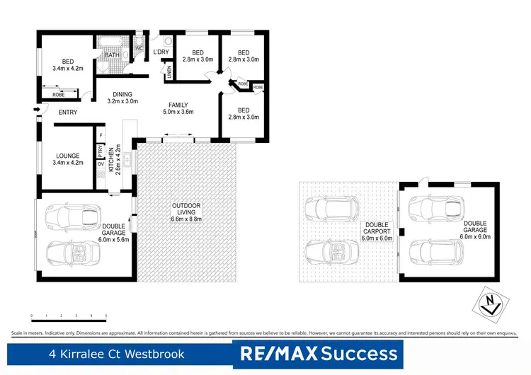 Floorplan of Homely house listing, 4 Kirralee Court, Westbrook QLD 4350