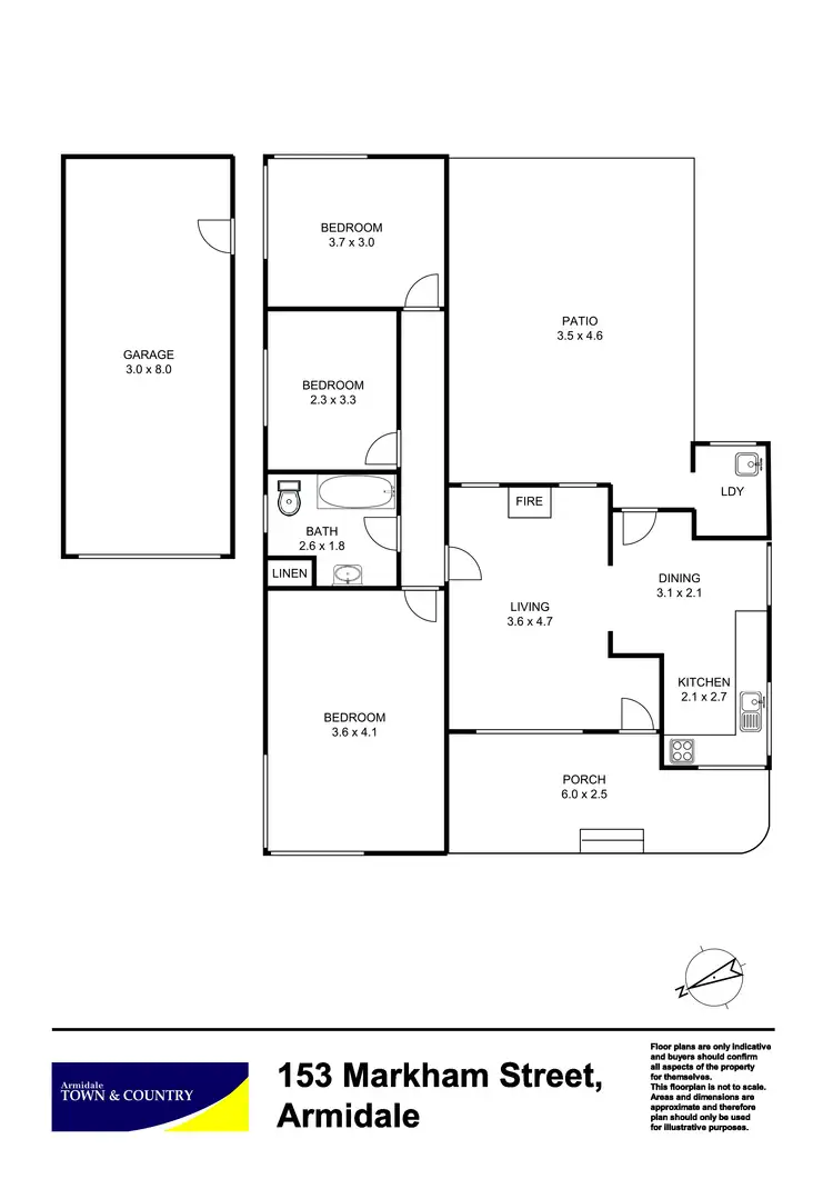Floorplan of Homely house listing, 153 Markham Street, Armidale NSW 2350