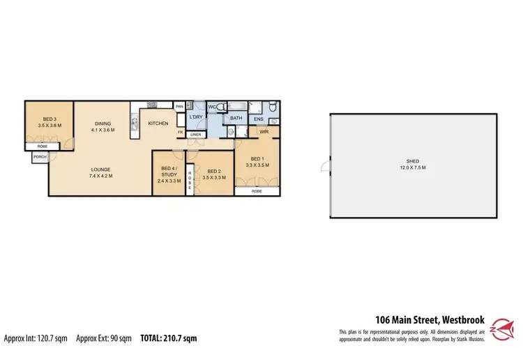 Floorplan of Homely house listing, 106 Main Street, Westbrook QLD 4350