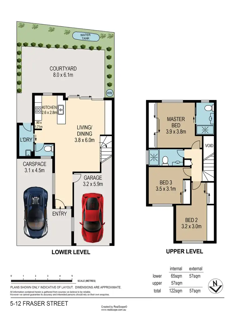 Floorplan of Homely townhouse listing, 5/12 Fraser Street, Morningside QLD 4170