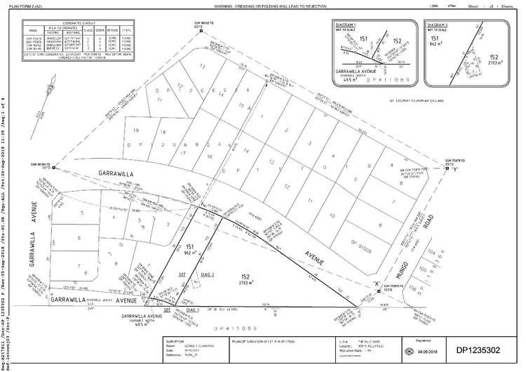 Floorplan of Homely land listing, 50 Garrawilla Avenue, North Kellyville NSW 2155