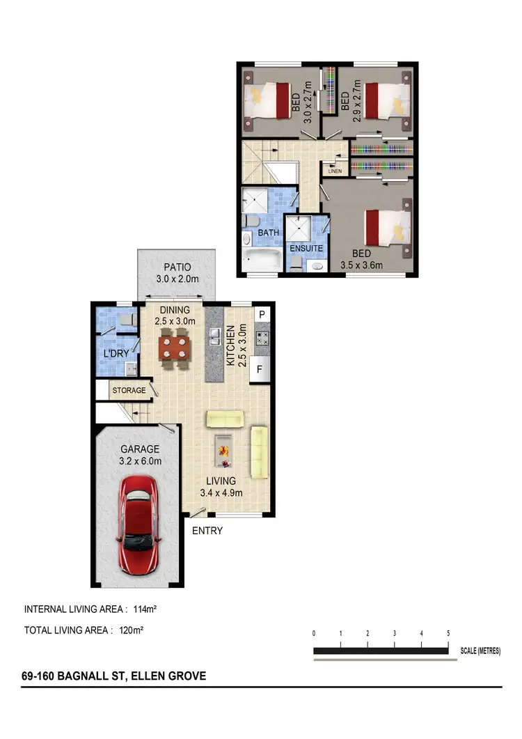 Floorplan of Homely house listing, 69/160 Bagnall St, Ellen Grove QLD 4078