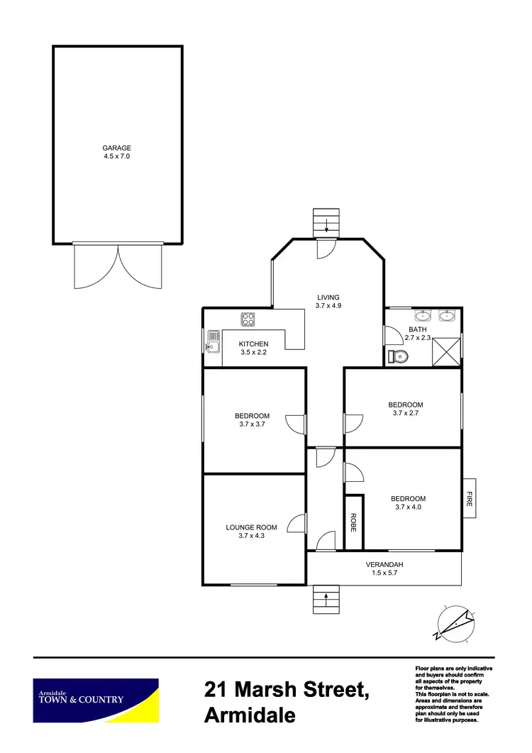 Floorplan of Homely house listing, 21 Marsh Street, Armidale NSW 2350